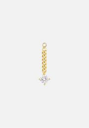Diamond On A Chain Charm Gold
