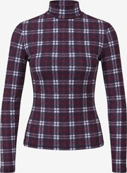 Fiore longsleeve barbados cherry checks