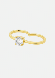 Gaya solitaire ring gold