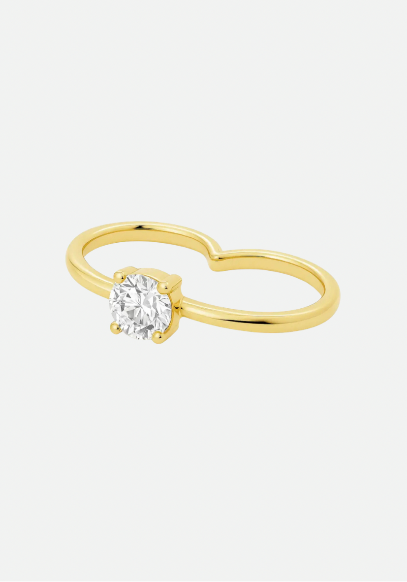 Gaya solitaire ring gold