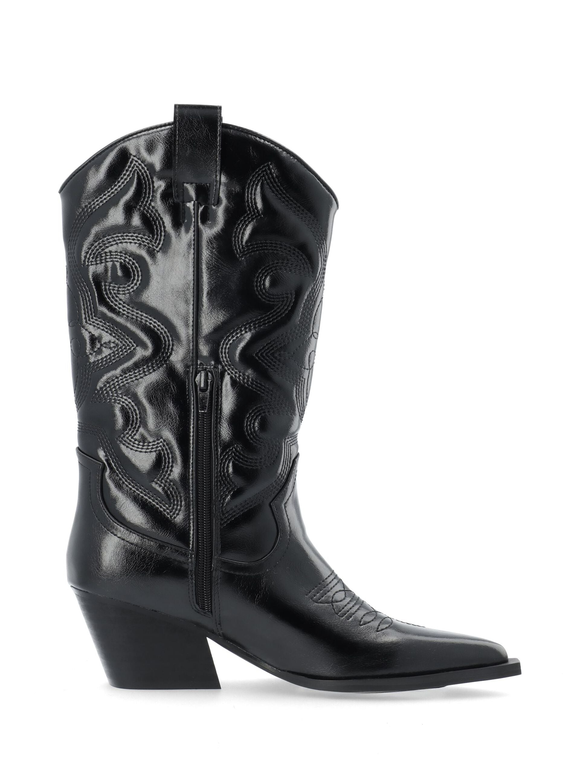 Biajody Western Boots Black