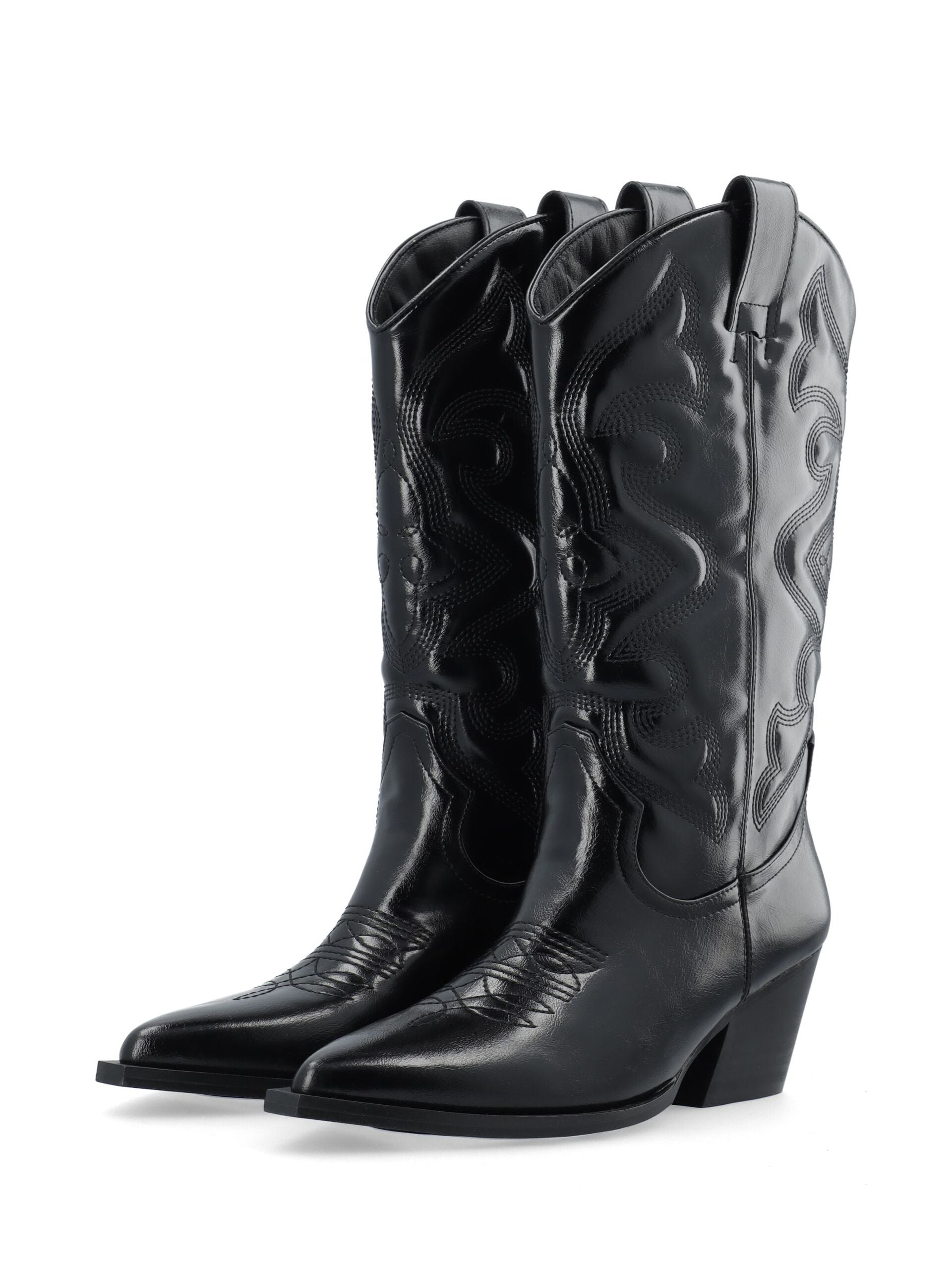 Biajody Western Boots Black