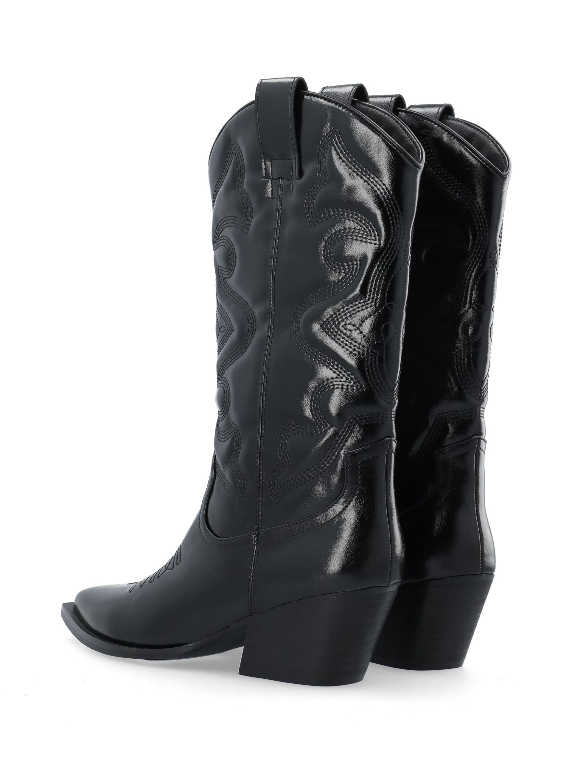 Biajody Western Boots Black