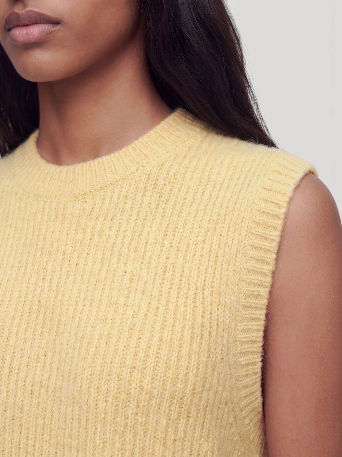 Thanya knit vest flan