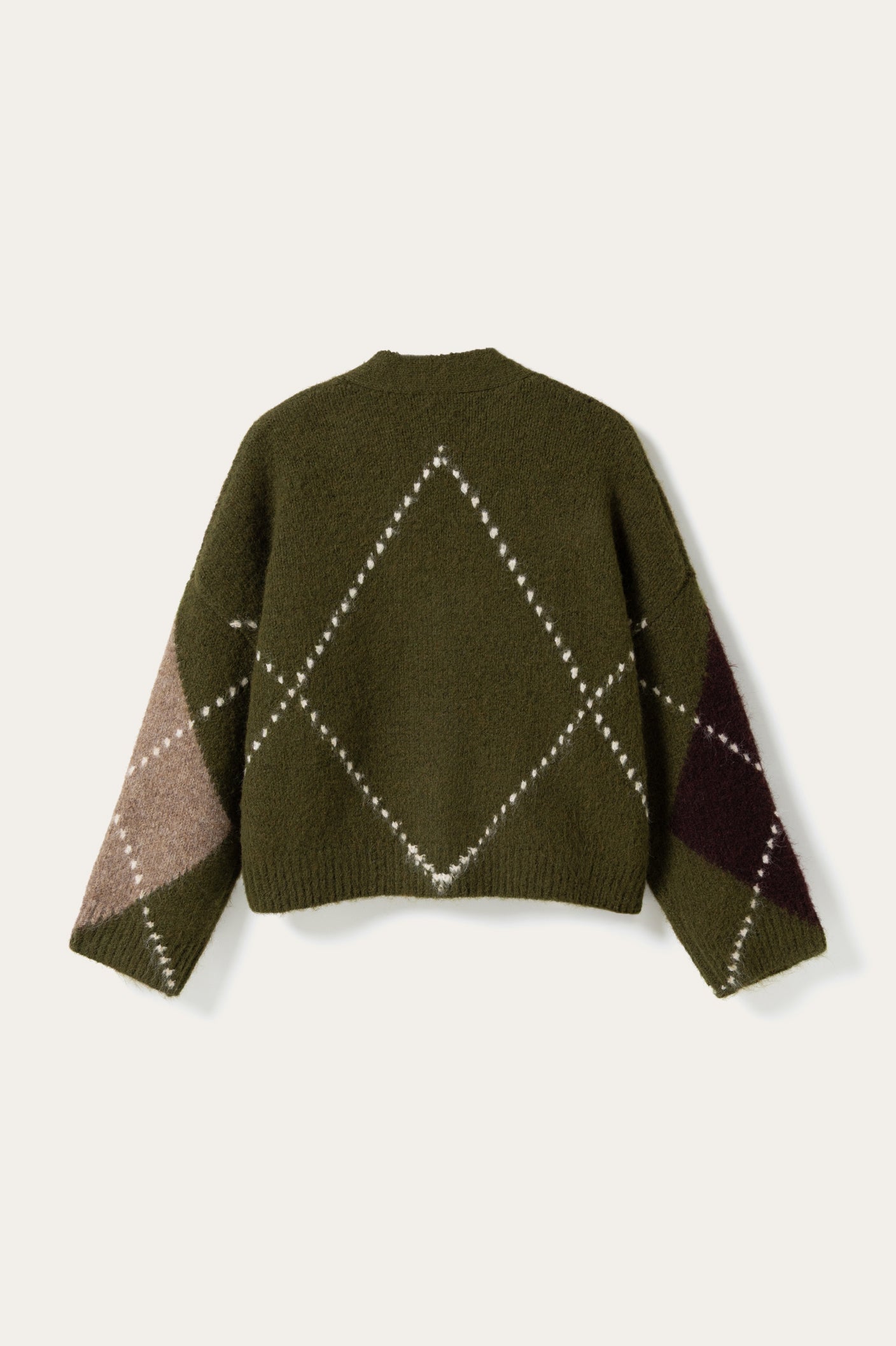 Laiana Knit Cardigan Avocado Green Mix
