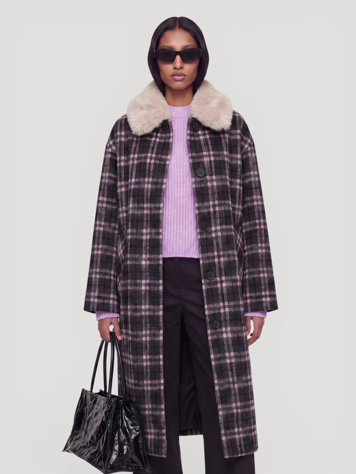 Ignacio Coat Pink check