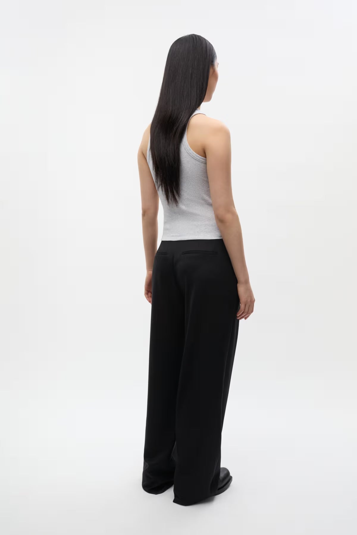 Enally racer top light grey melange