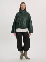 Paisley jacket scarab green