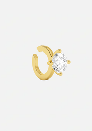 Solitaire earcuff gold