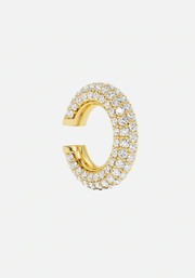 Chunky kos diamond earcuff gold