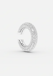Chunky kos diamond earcuff silver