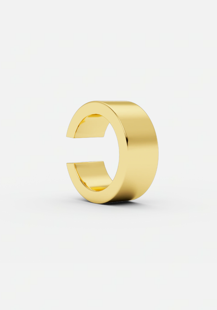 Flat earcuff gold