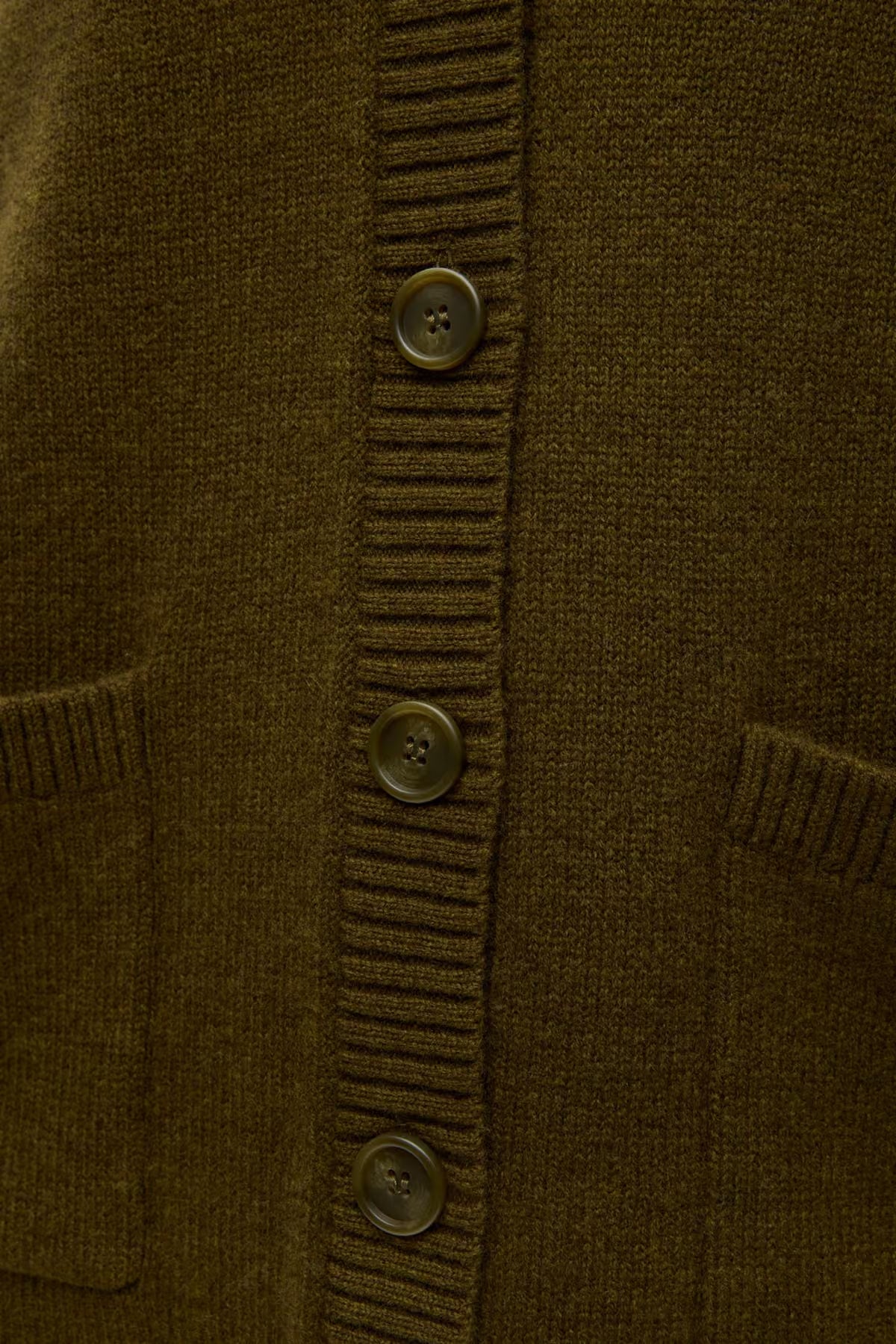 Enelise ls cardigan dark olive