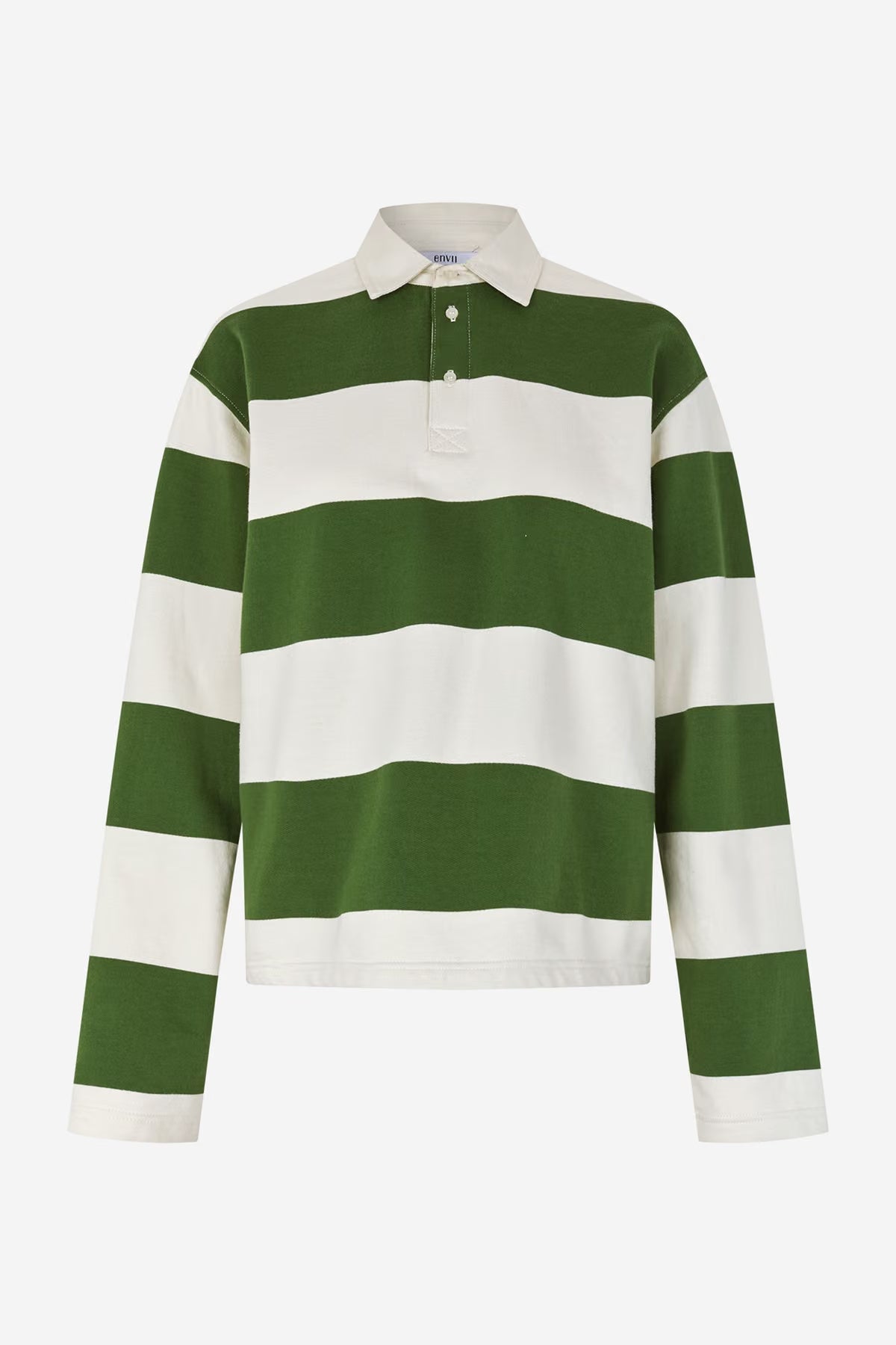 Entour ls polo chive gardenia stripe