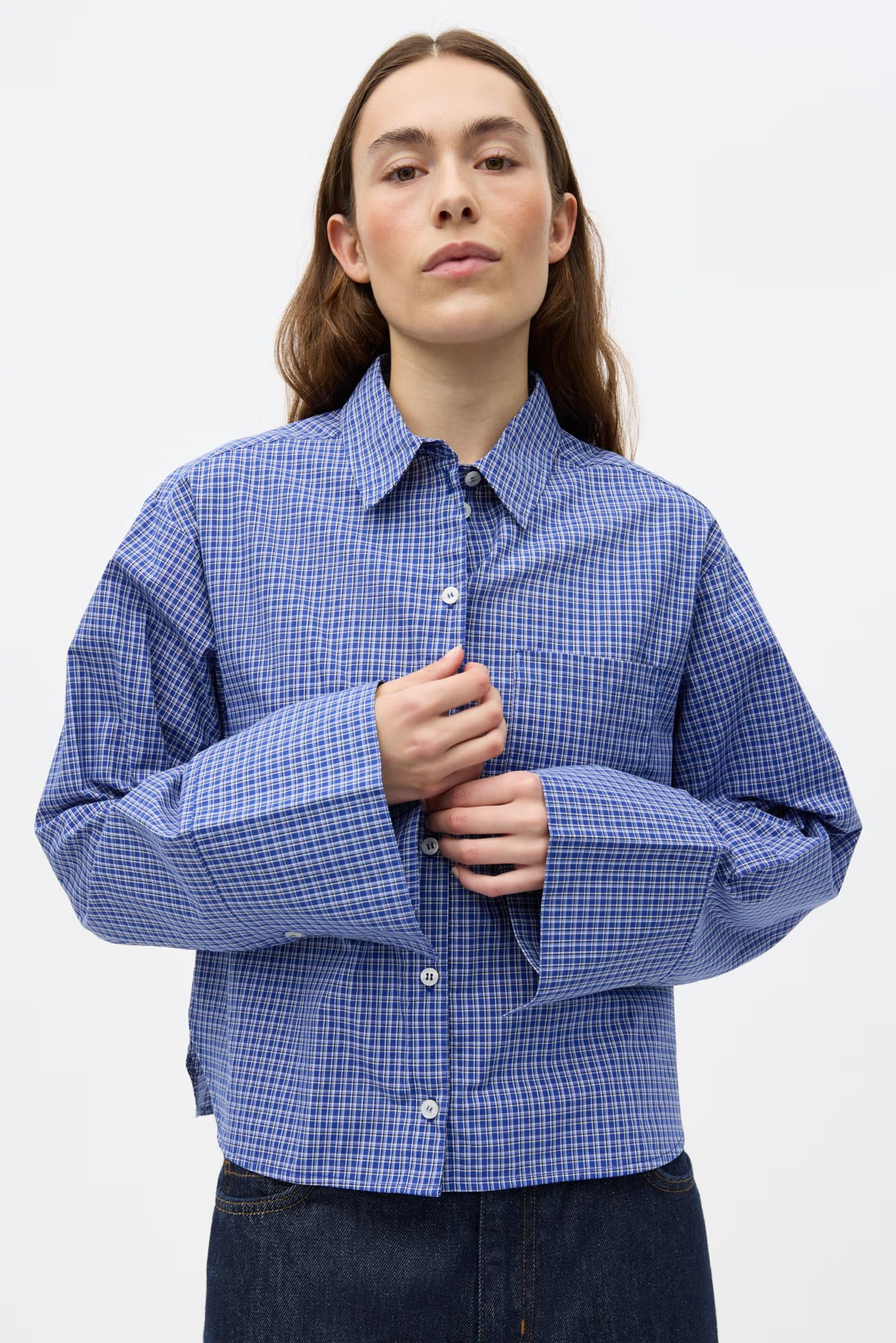 Enweb Shirt Blue Checks