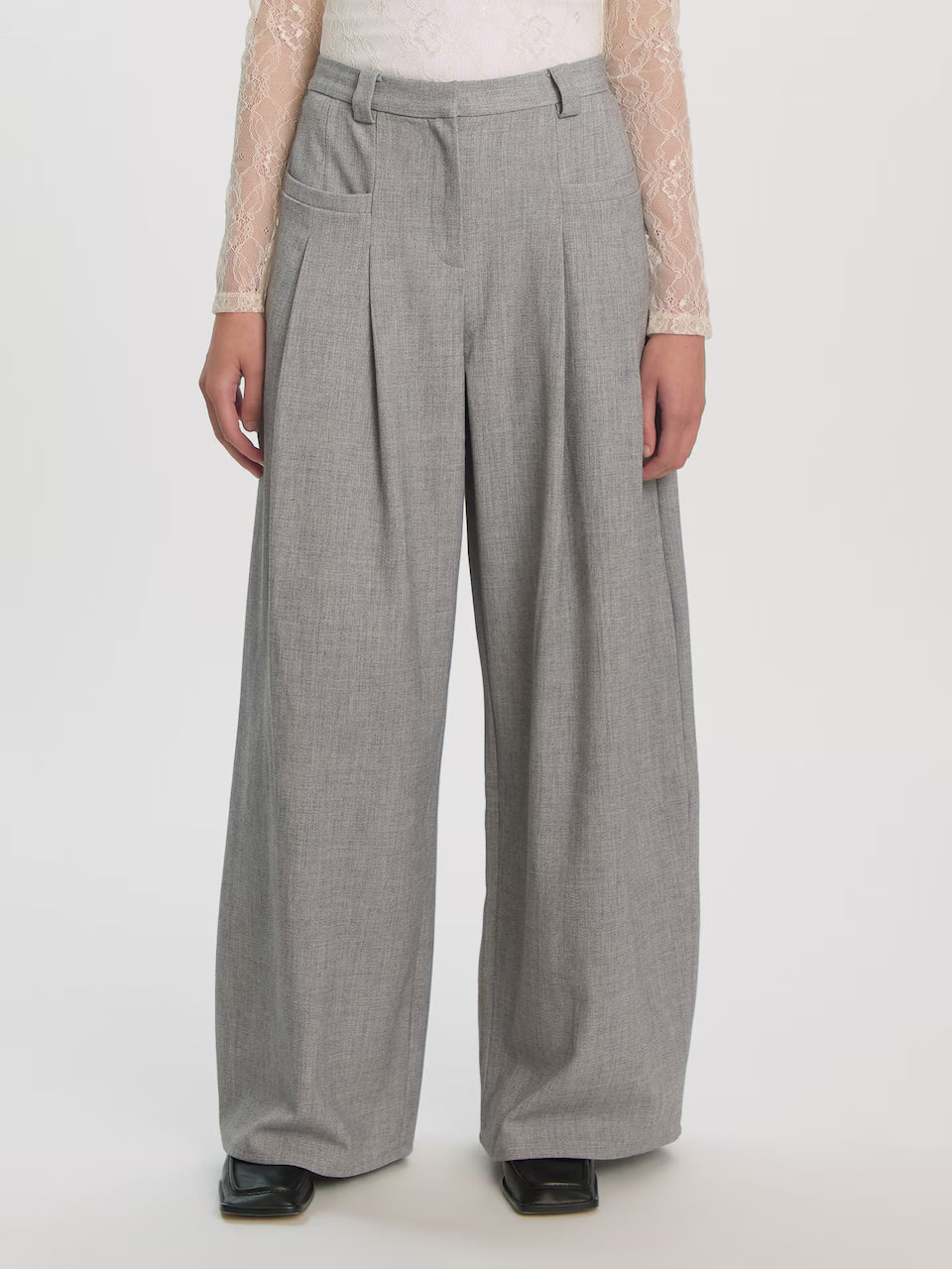 Marou trousers grey melange
