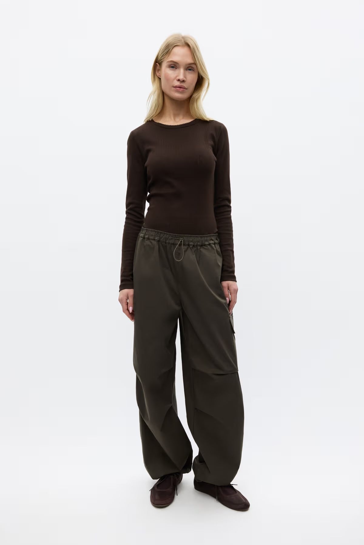 Enbel pants washed dark olive