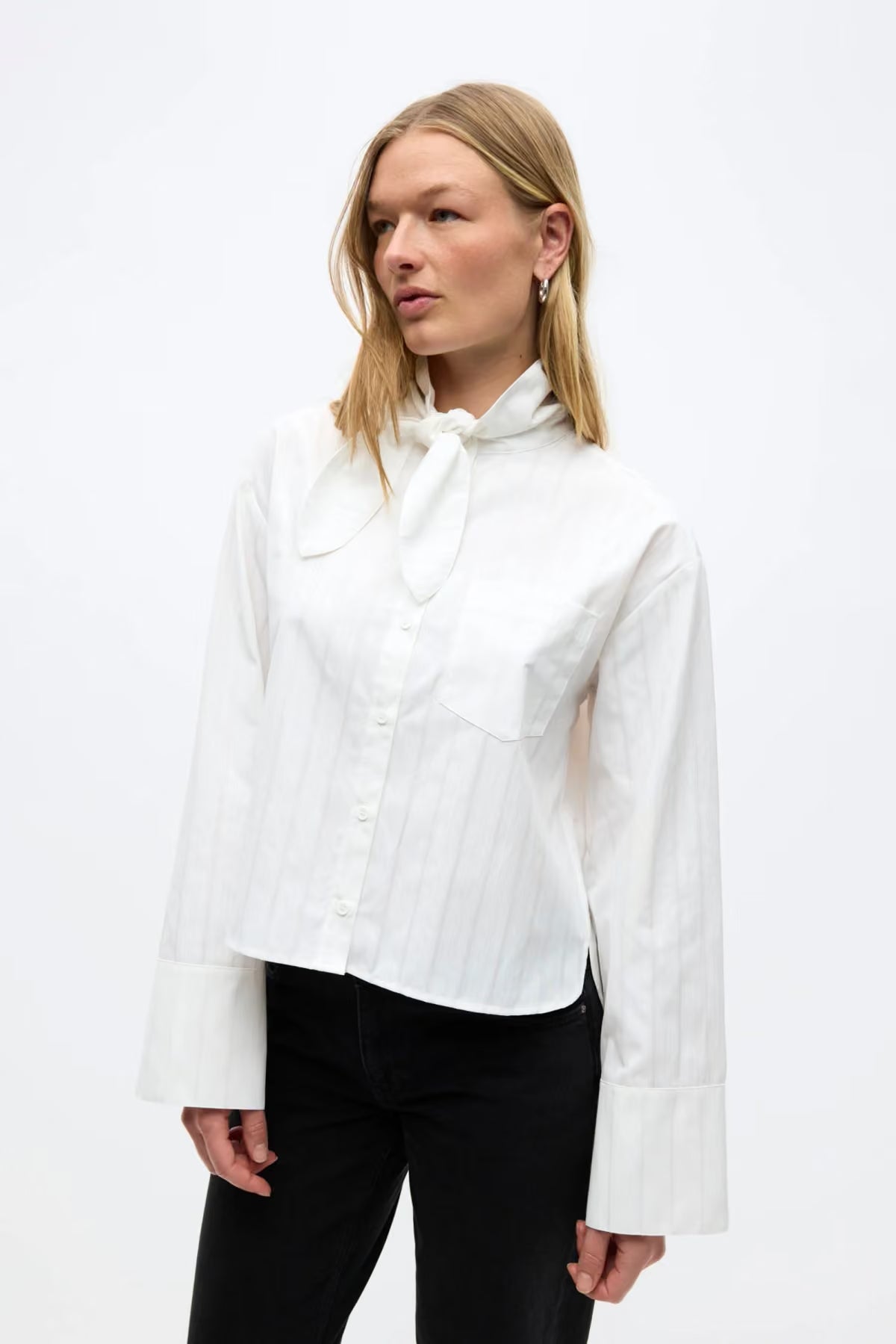 Enweb shirt tie white