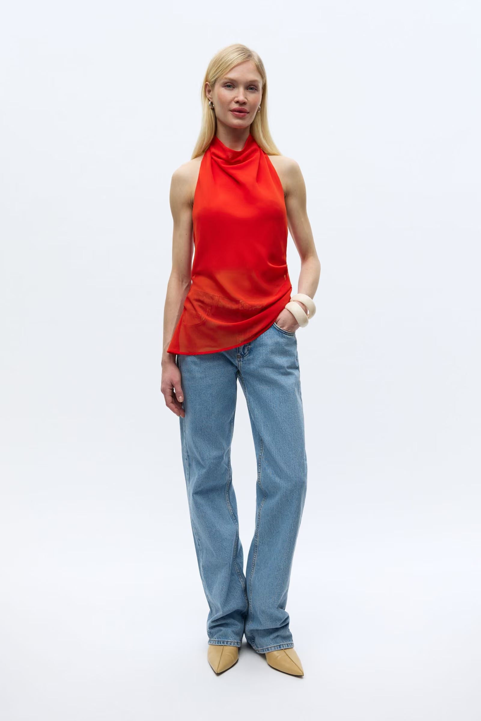Enyarsi top fiery red