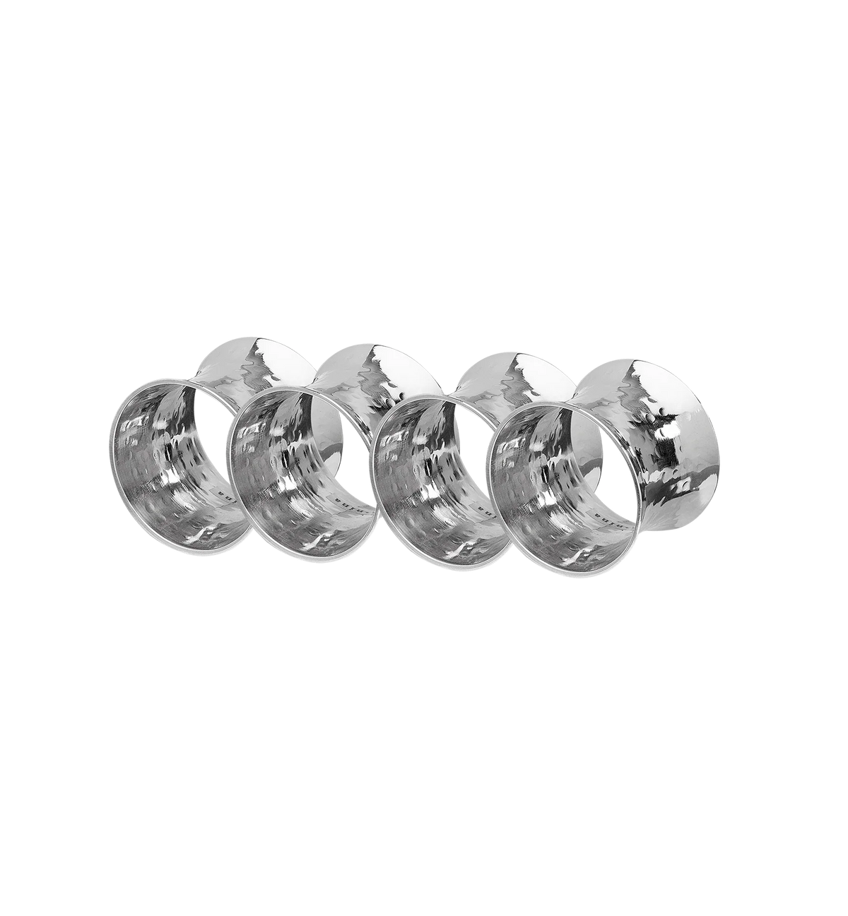 Silver Linings Napkin Rings Set of 4