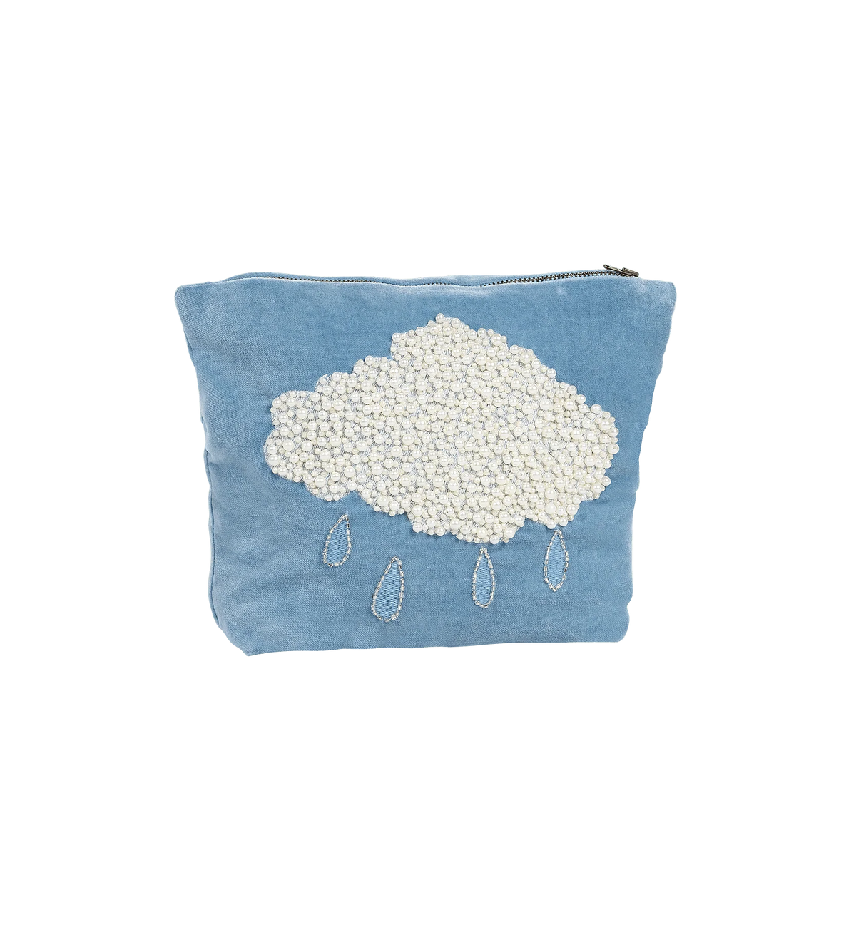 The beaded pearly make up bag