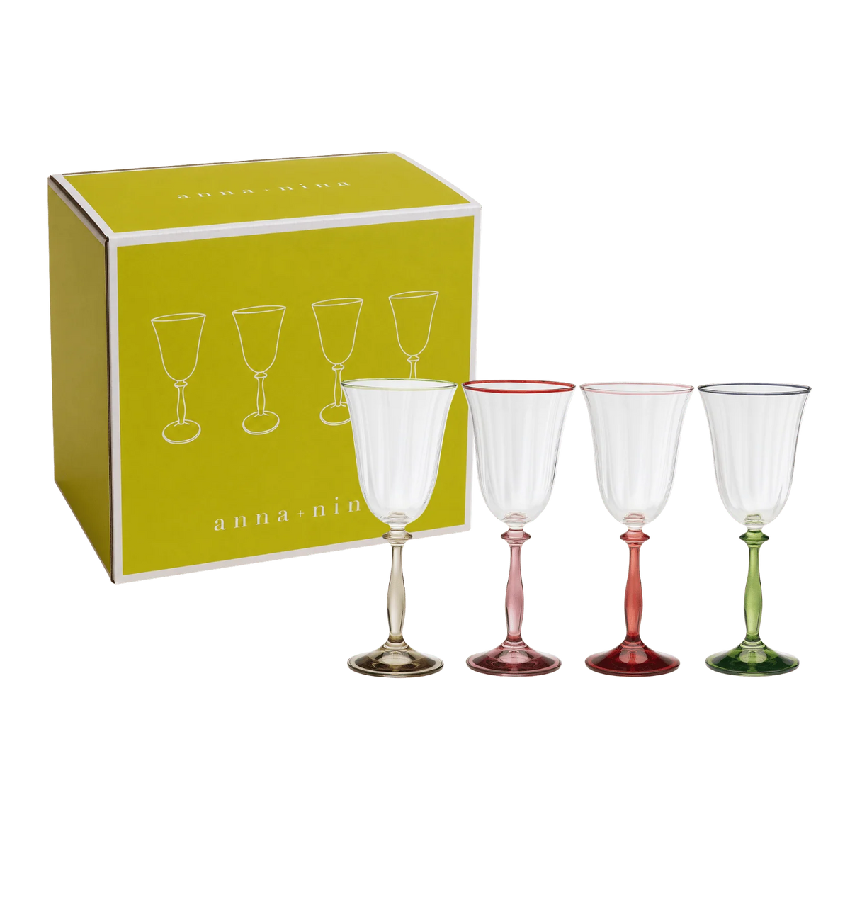 Toasts & Tales Optic Wine Glass Set of 4