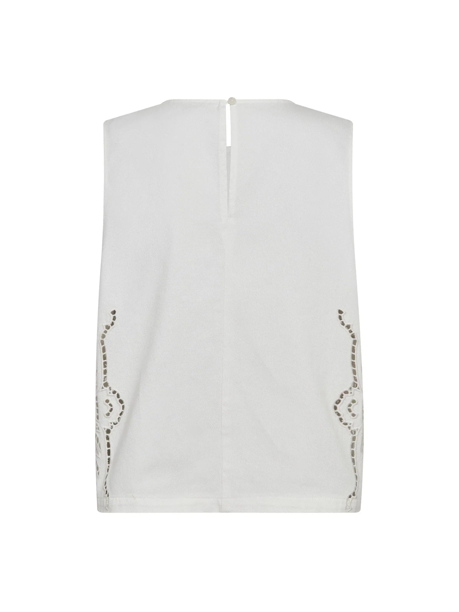 Colette cc embroidery top white