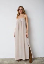 Eva cc strap dress walnut