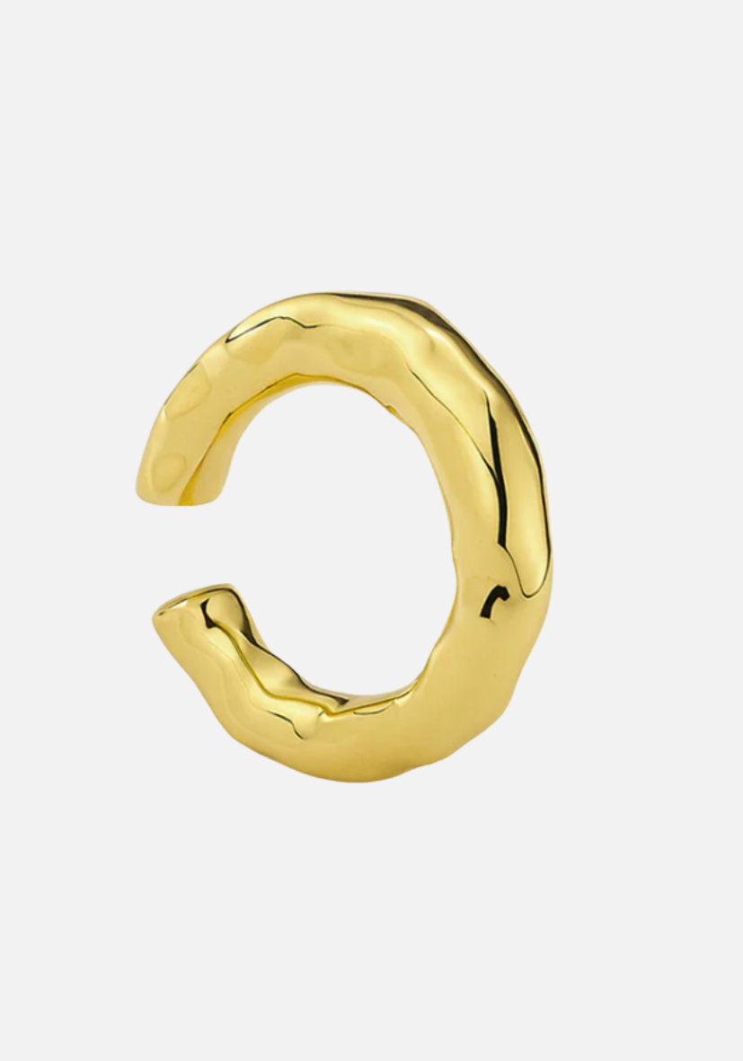 Chunky Kos Molten Earcuff Gold