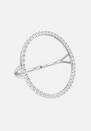 Joy diamond ring silver