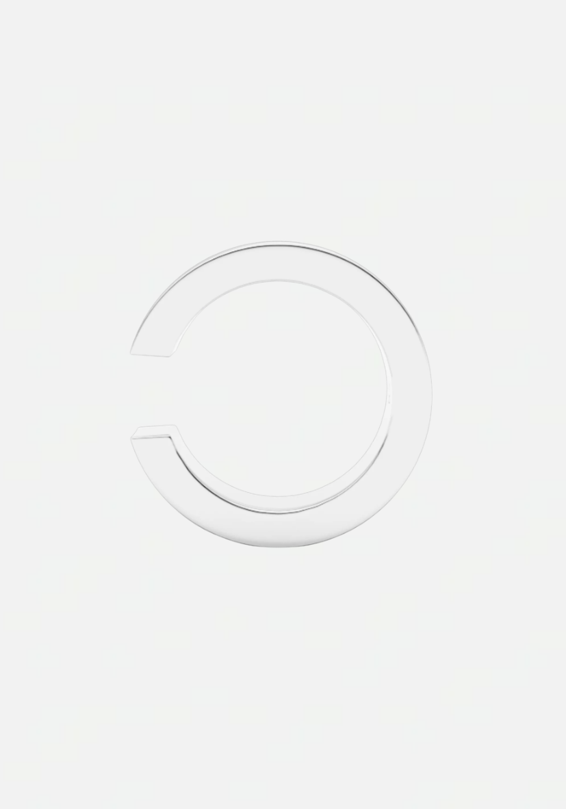 Flat earcuff silver