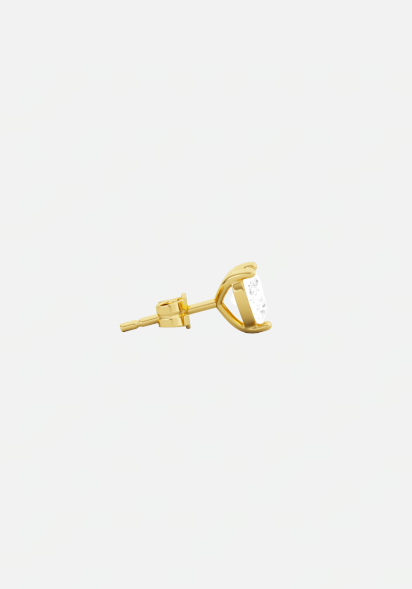 Heart diamond earstud