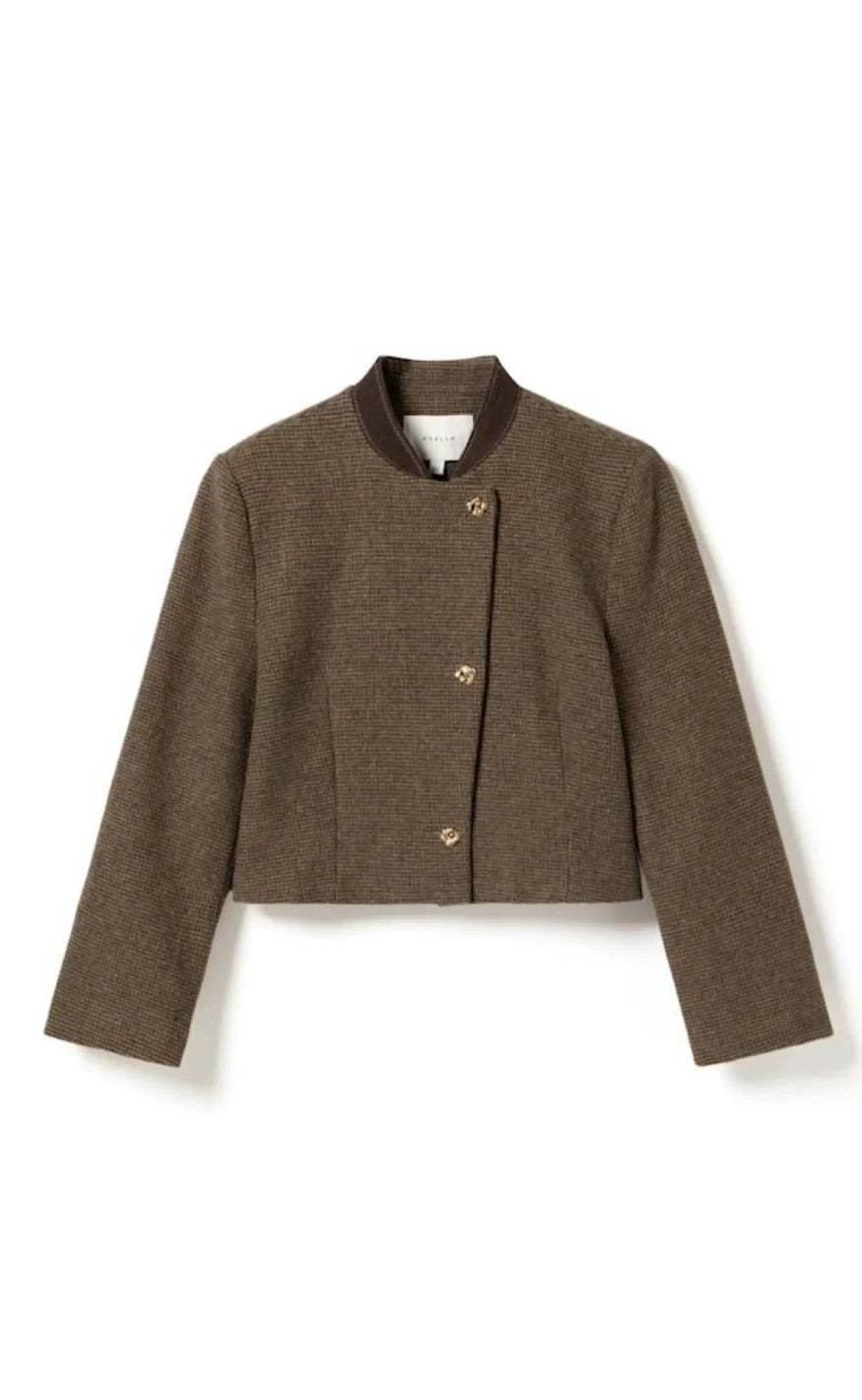 N-nox blazer evalina brown check