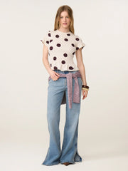 Carmen polka dot t-shirt