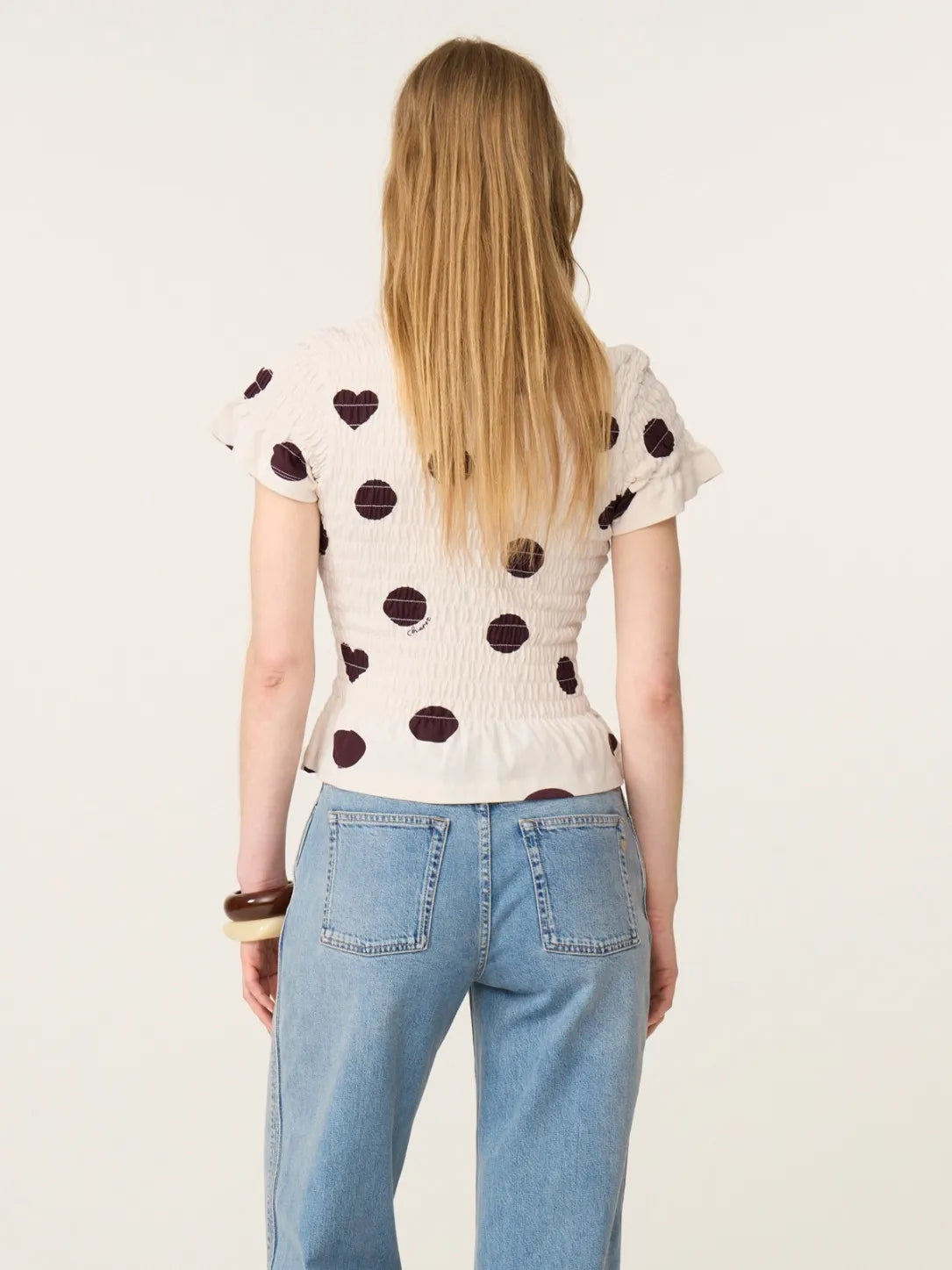 Carmen polka dot t-shirt
