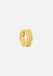 May Stripe Earring Gold