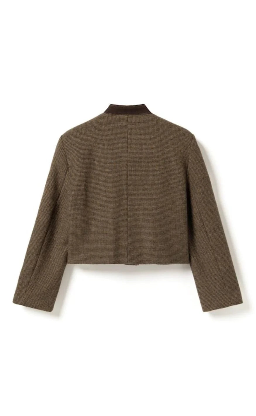 N-nox blazer evalina brown check