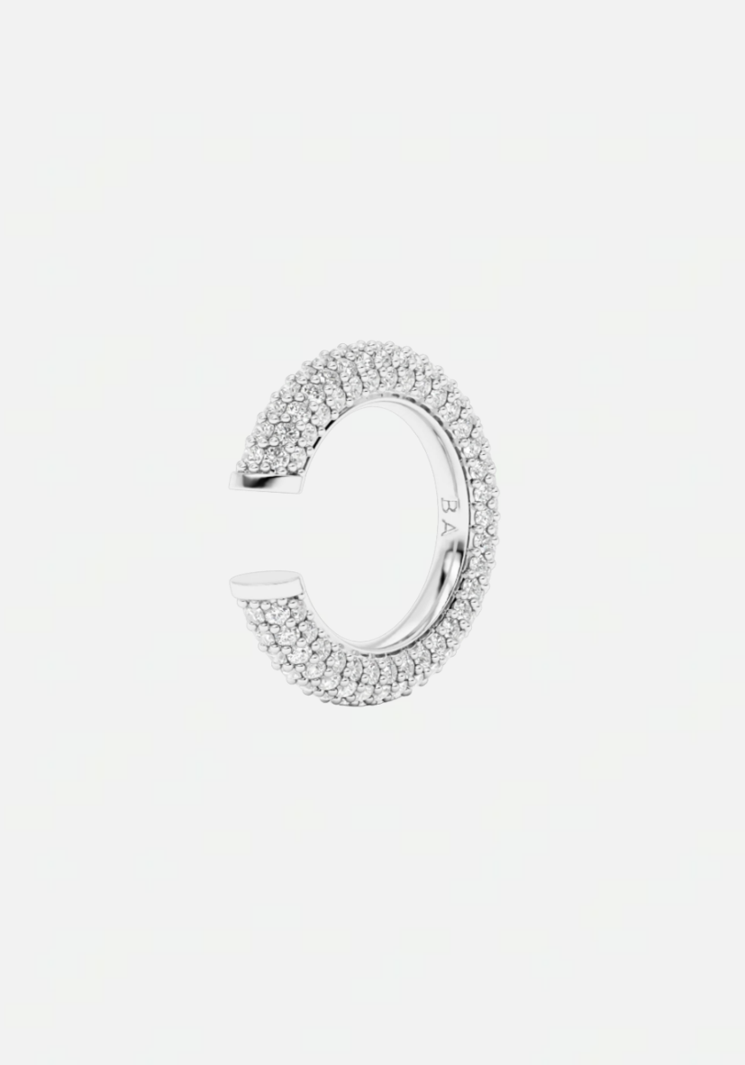 Kos Diamond Earcuff Silver