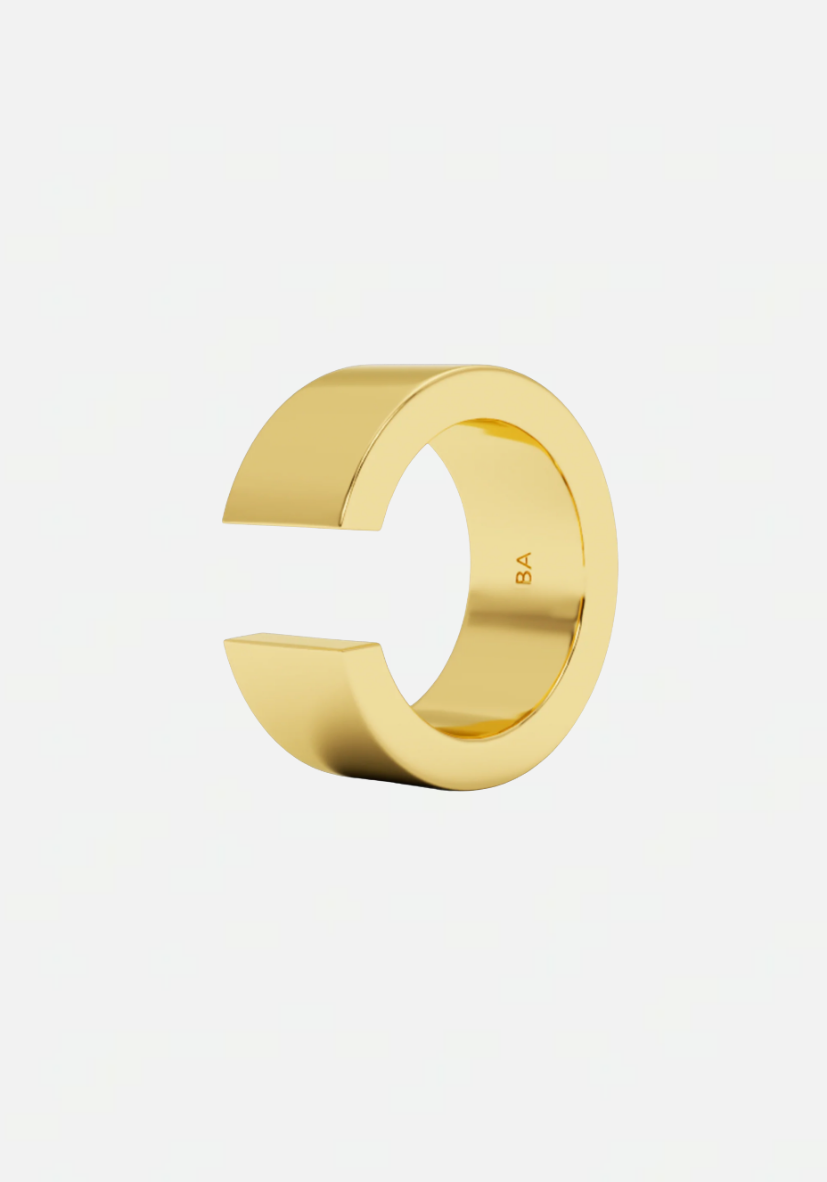 Flat earcuff gold
