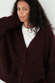 Tom cardigan prune