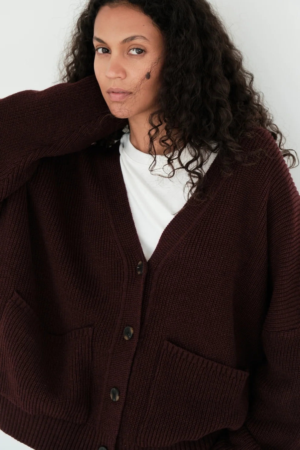 Tom cardigan prune