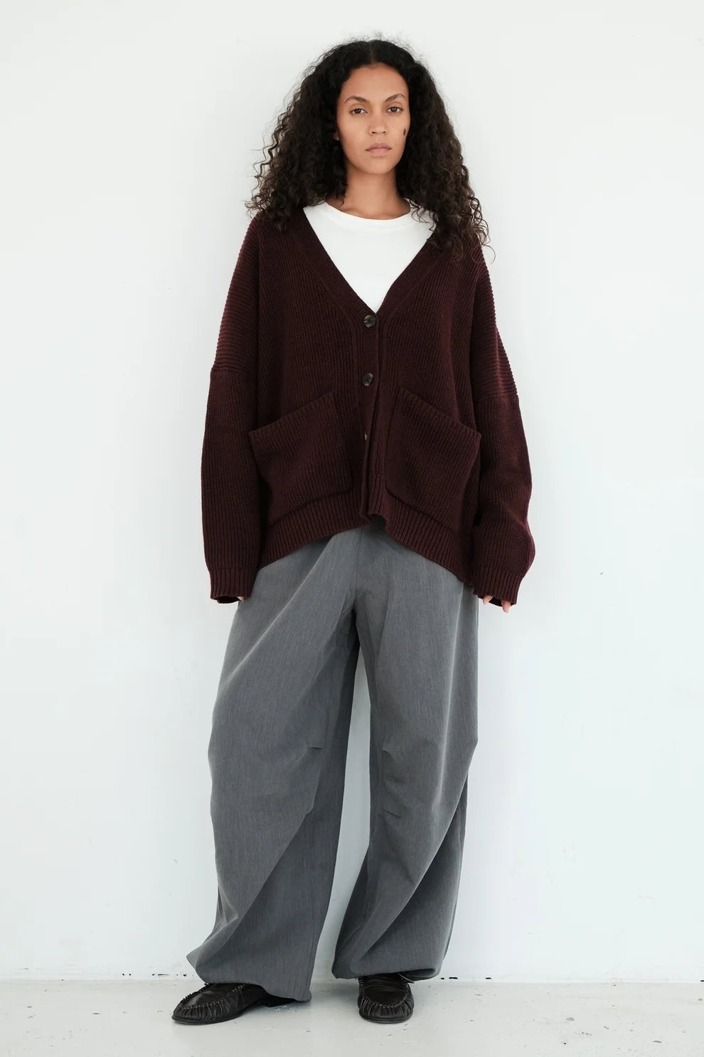 Tom cardigan prune