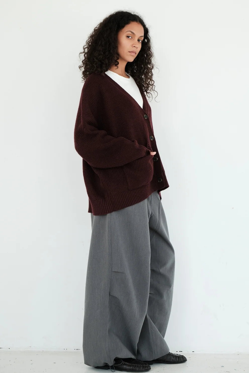 Tom cardigan prune