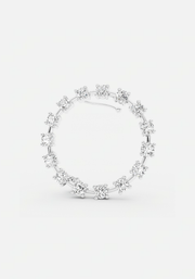 Ray diamond earstud silver
