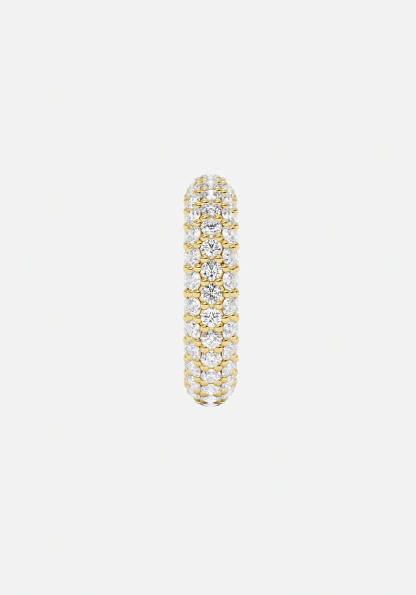Chunky kos diamond earcuff gold