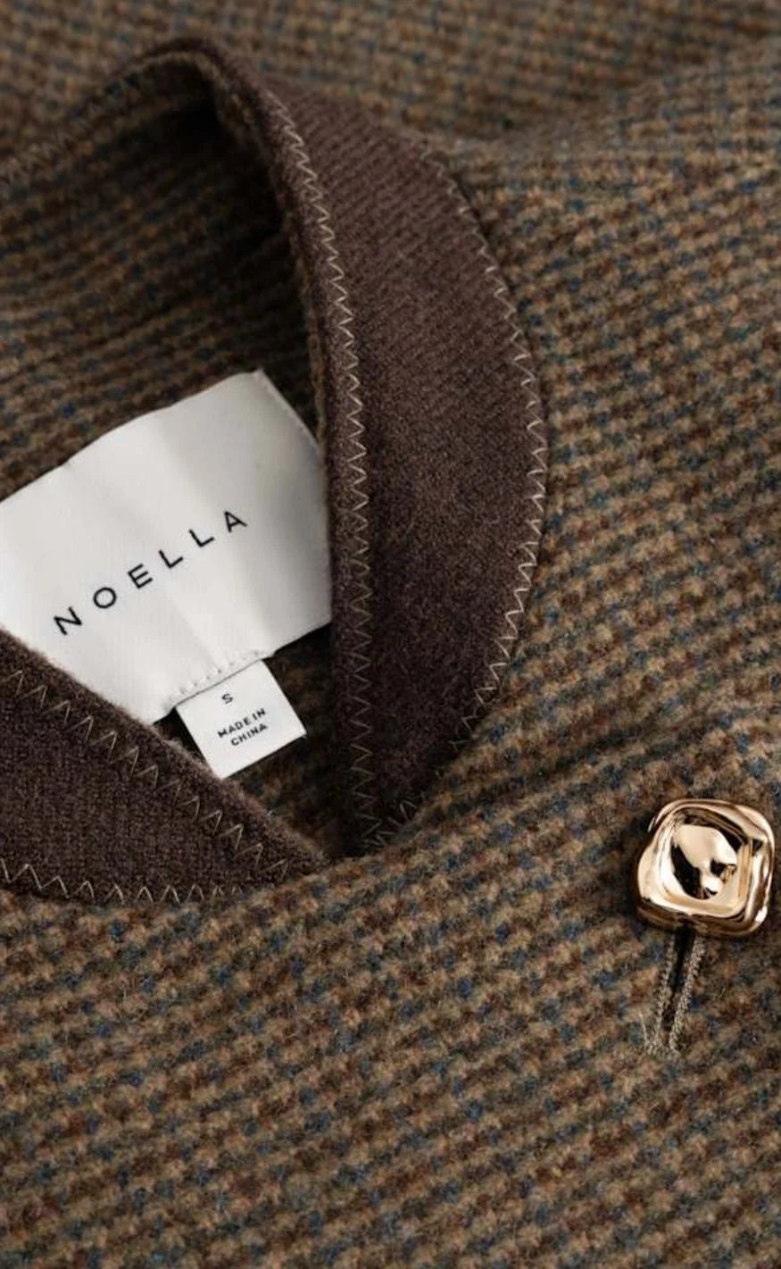 N-nox blazer evalina brown check