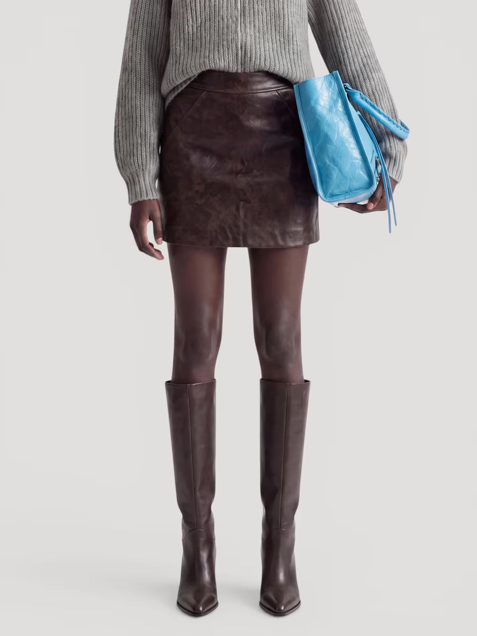 Ally skirt brown washed