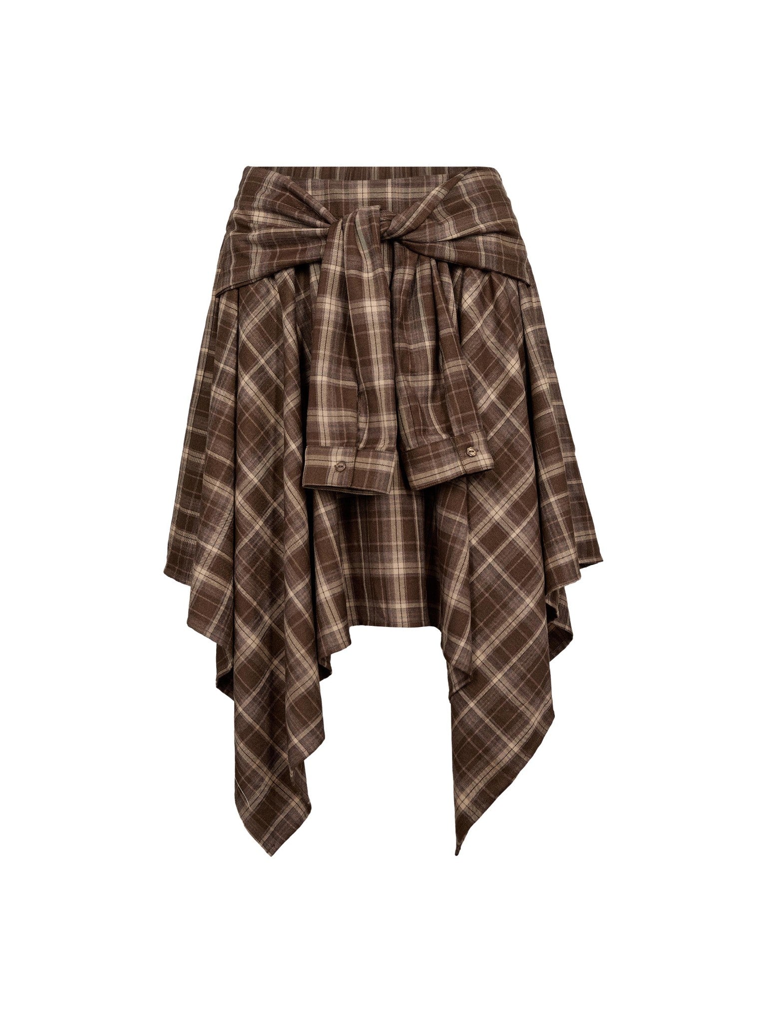 DagnyCC Check Tie Skirt