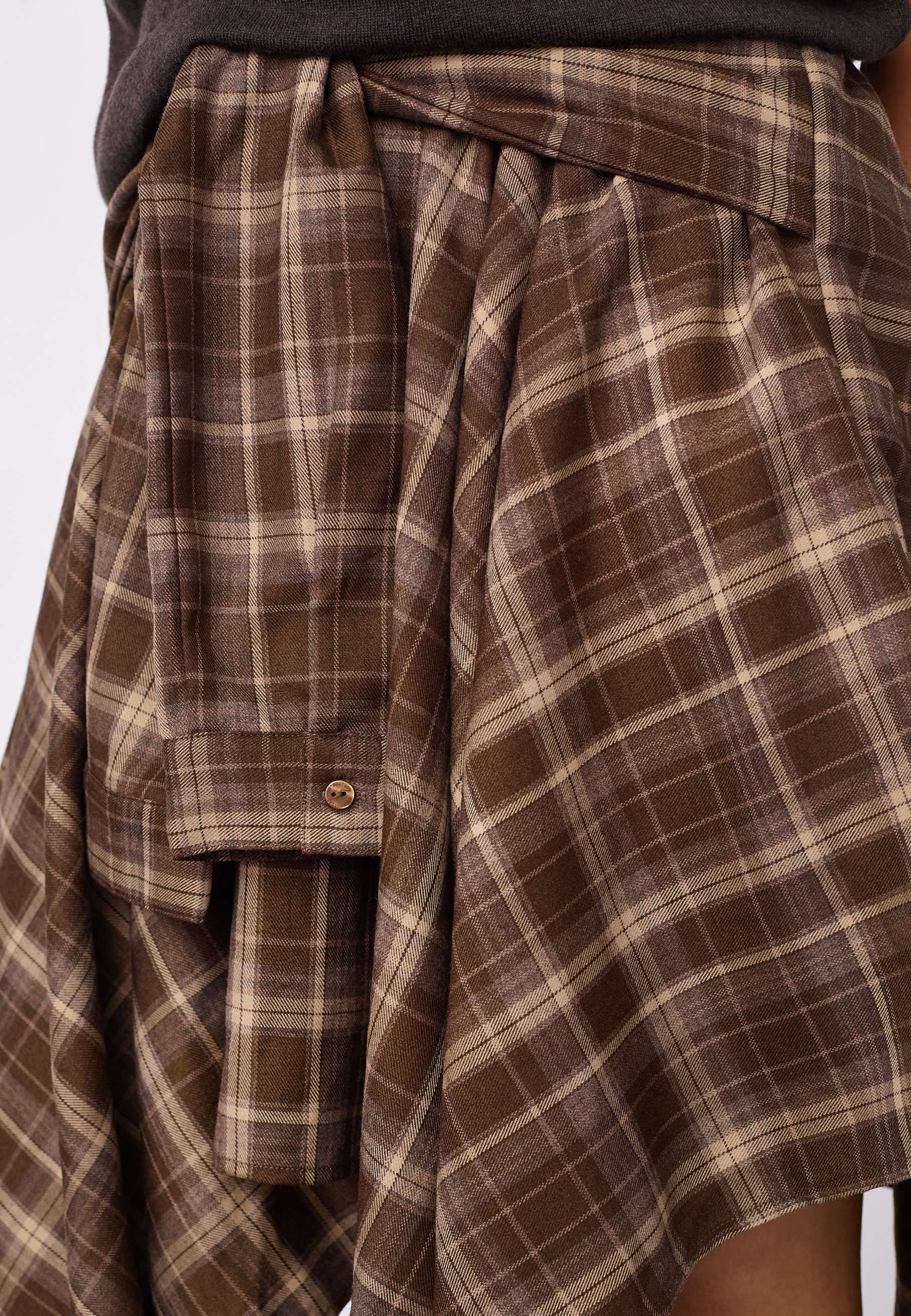 DagnyCC Check Tie Skirt