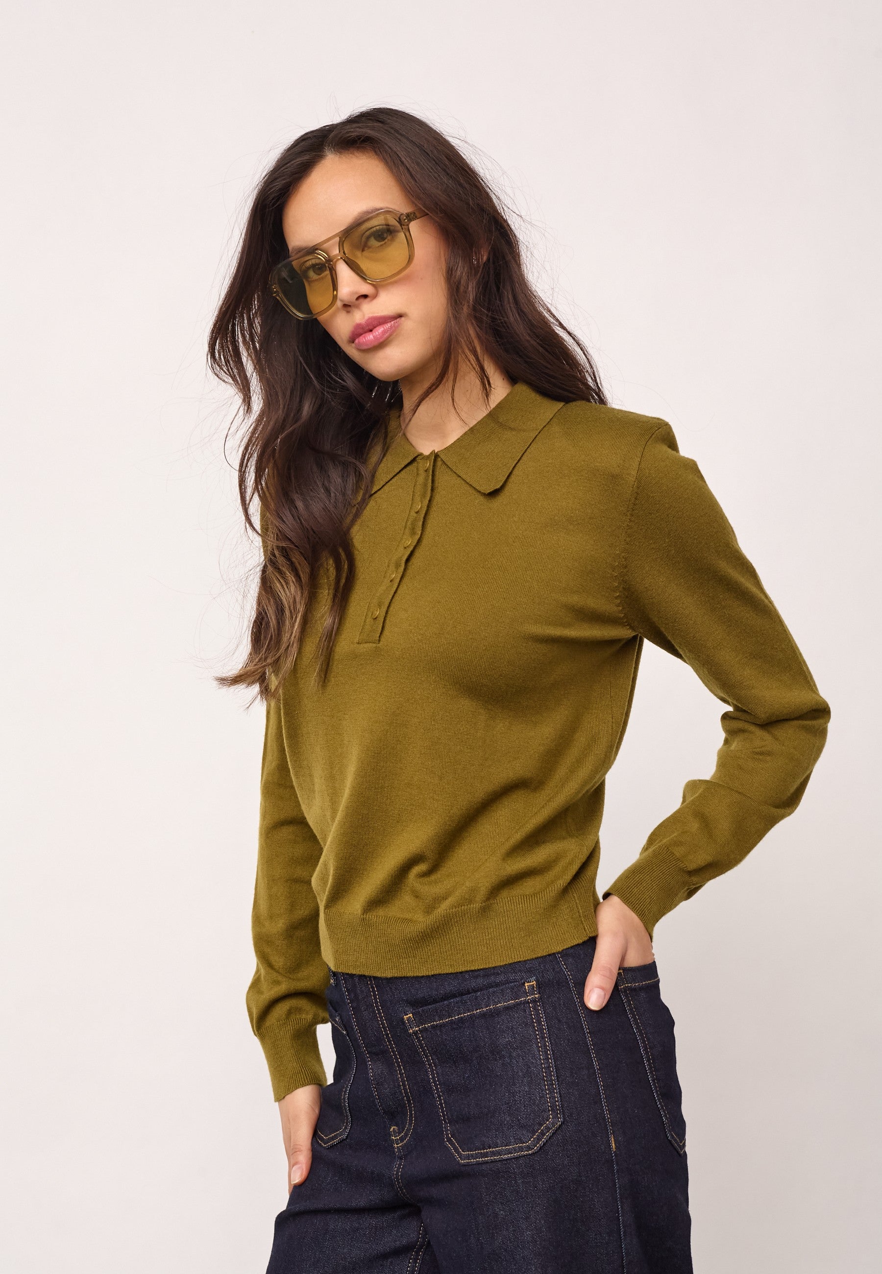 CoryCC Padded Polo Knit